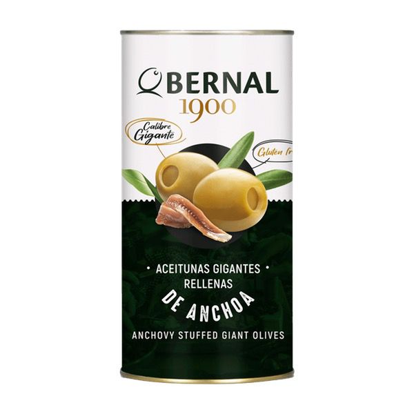 Aceitunas gigantes rellenas de anchoa