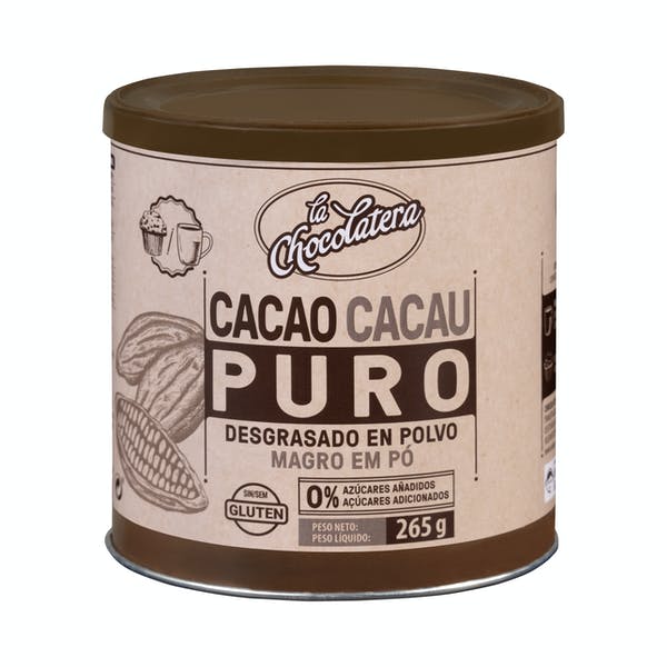 Cacao puro en polvo 0% sin azúcares añadidos