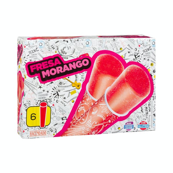 Helado fresa