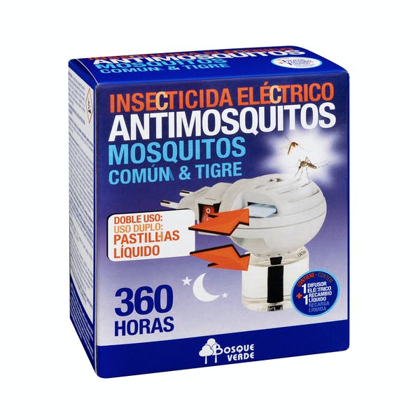 Difusor insecticida antimosquitos eléctrico