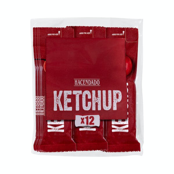 Ketchup en sobres individuales