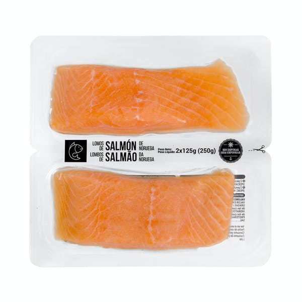Lomos de salmón de Noruega congelado