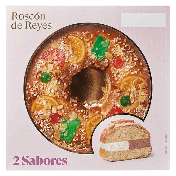 Roscón de Reyes relleno doble
