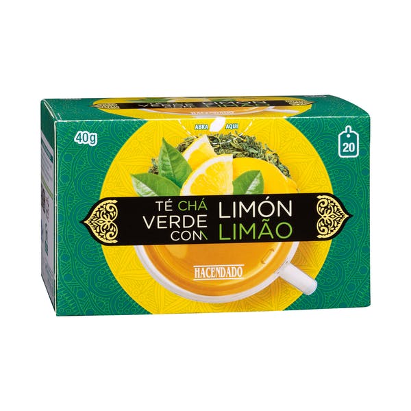 Té verde con limón